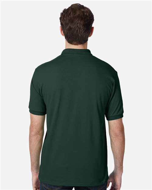 Hanes 054X Deep Forest — on model back