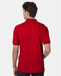 Hanes 054X Deep Red — on model back