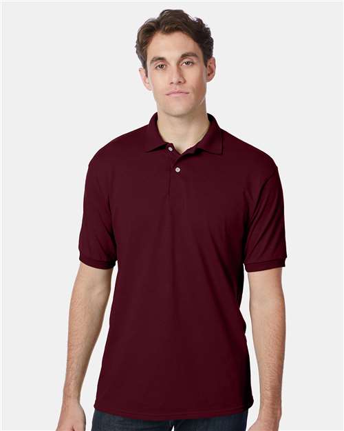Hanes 054X Maroon — on model front