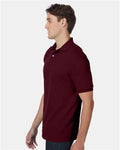 Hanes 054X Maroon — on model side
