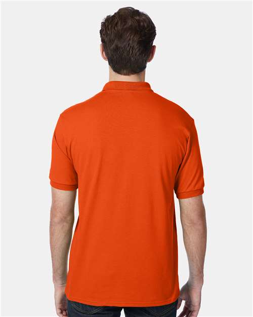 Hanes 054X Orange — on model back