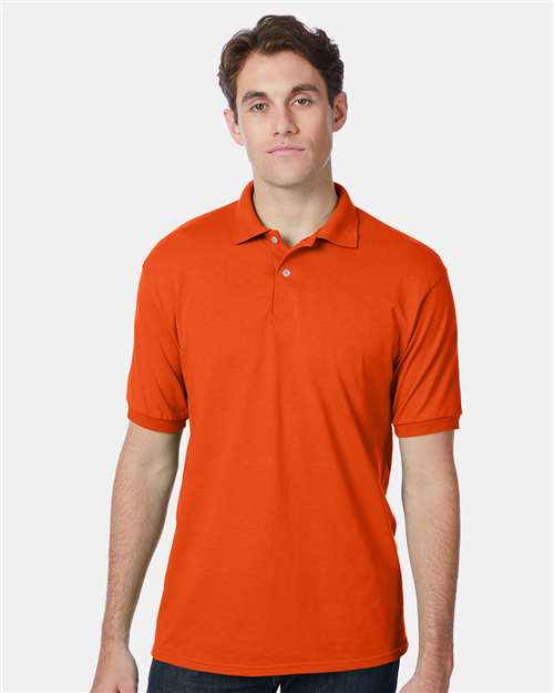 Hanes 054X Orange — on model front