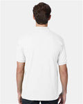 Hanes 054X White — on model back