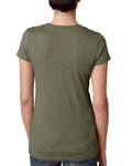 Women's Triblend Deep V - Military Green
