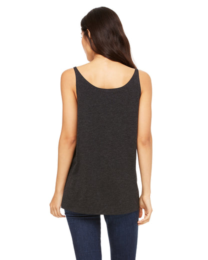 Women's Slouchy Tank - Charcoal Black Triblend