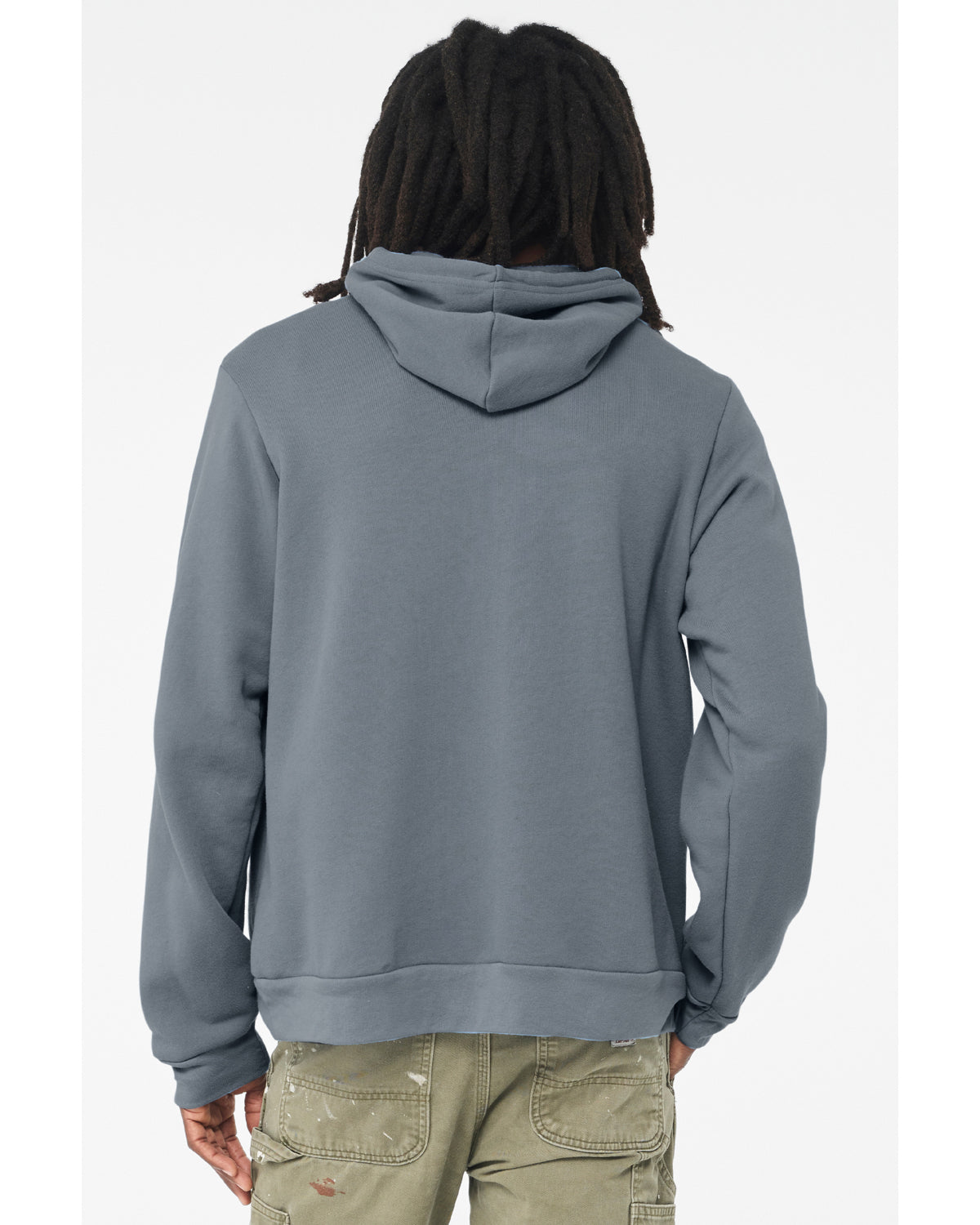 Unisex Sponge Fleece Pullover Hoodie - Steel Blue
