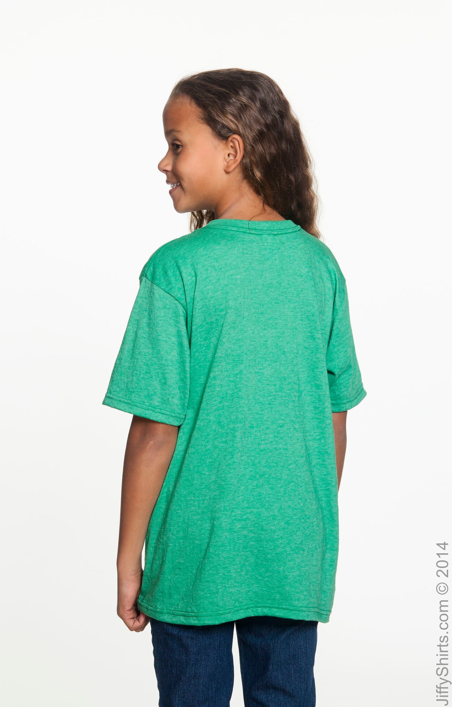 Youth Lightweight T-Shirt - Heather Green