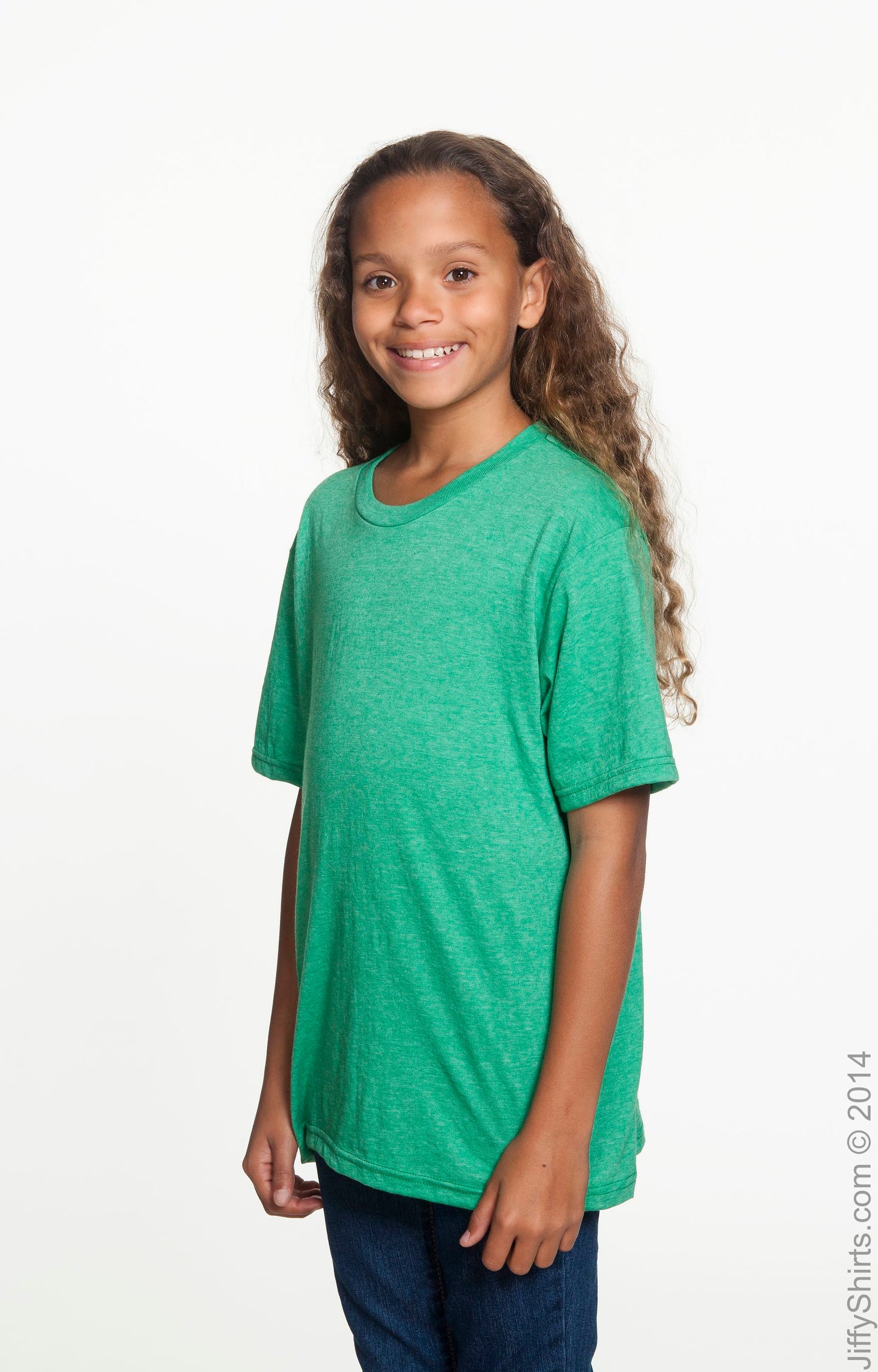 Youth Lightweight T-Shirt - Heather Green