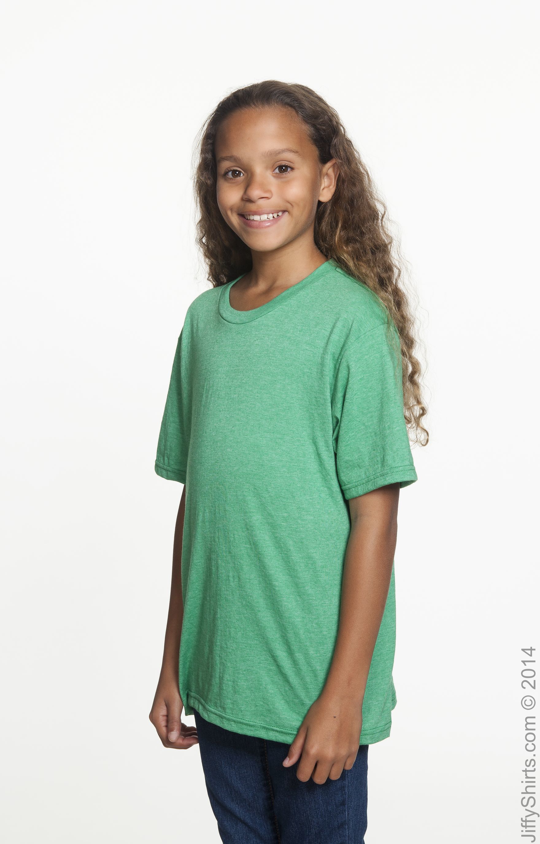 Youth Lightweight T-Shirt - Heather Green