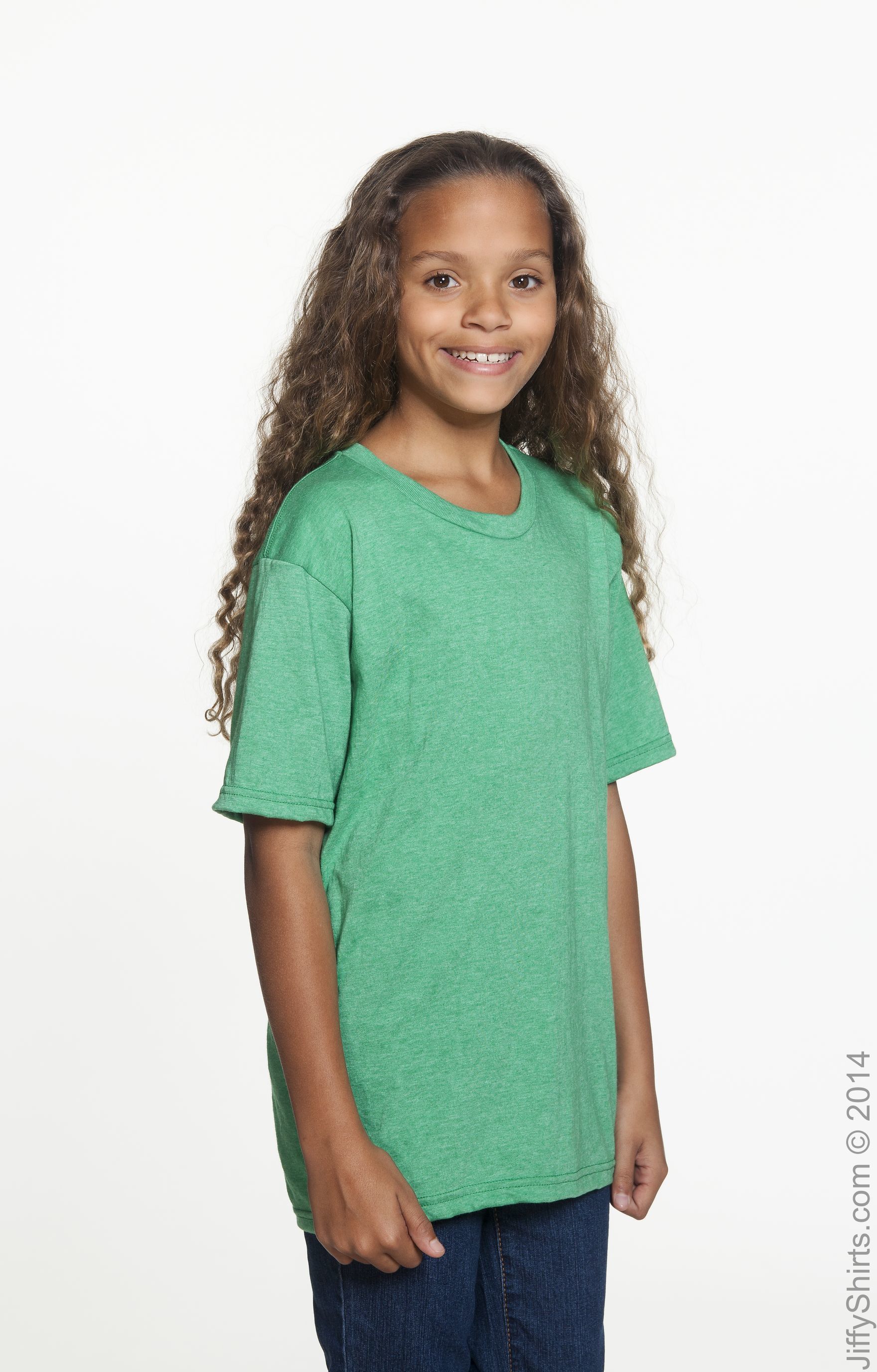Youth Lightweight T-Shirt - Heather Green