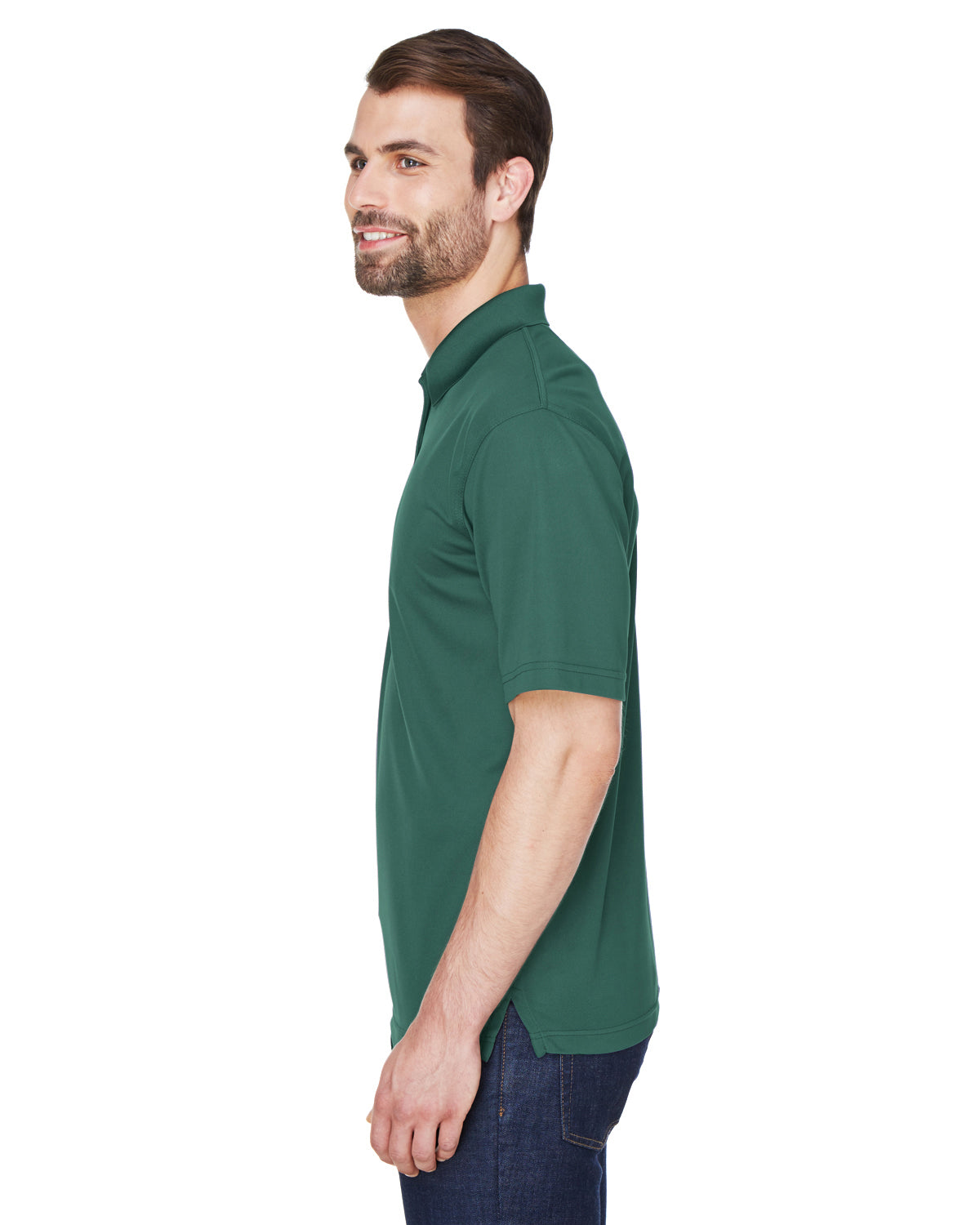 Men's Cool & Dry Mesh Piqué Polo - Forest Green