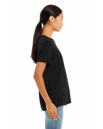 Women's Heathered Relaxed Jersey Short-Sleeve T-Shirt - Heather Black
