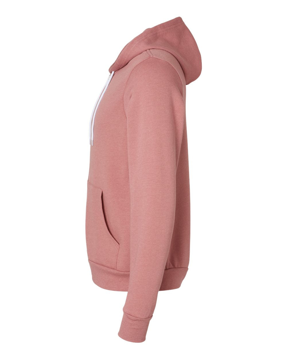 Unisex Poly-Cotton Sponge Fleece Full-Zip Hoodie - Heather Mauve