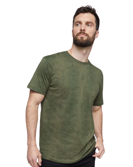 Unisex Fine Jersey T-Shirt - Green Reptile