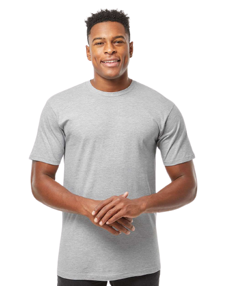 Unisex Heavyweight Tee - Heather Grey