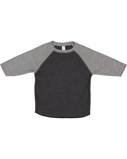 Toddler Baseball T-Shirt - Vintage Smoke / Gran Heather