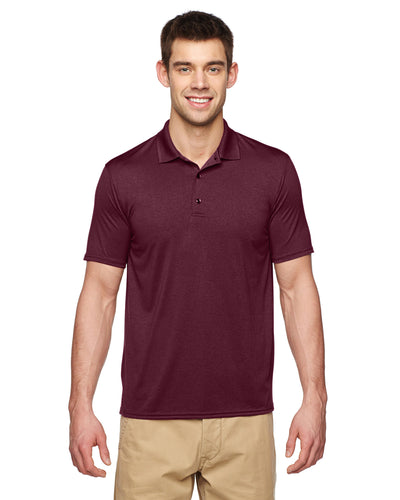 Unisex Performance® Jersey Polo - Marble Maroon