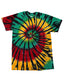 Tie-Dye CD100Y - Youth 100% Cotton T-Shirt - Rasta Web