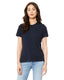 Bella + Canvas 6413 - Women's Triblend Relaxed Jersey Short-Sleeve T-Shirt - Solid Navy Triblend