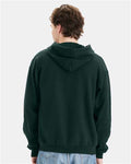Hanes F280 Deep Forest — on model back