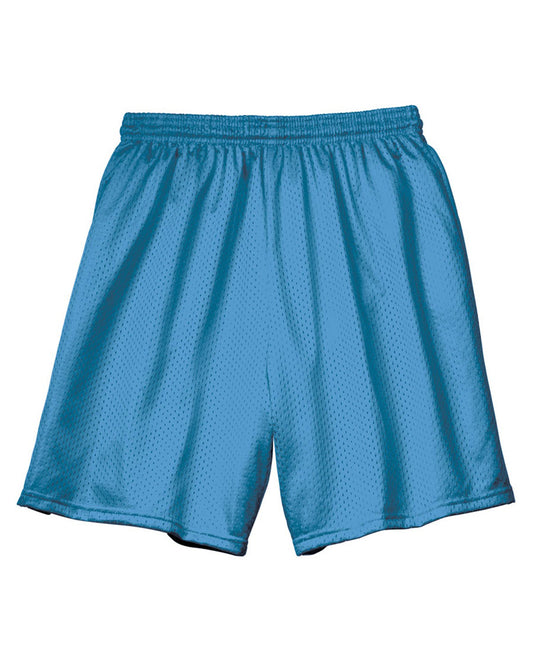 Unisex Seven Inch Inseam Mesh Short - Light Blue