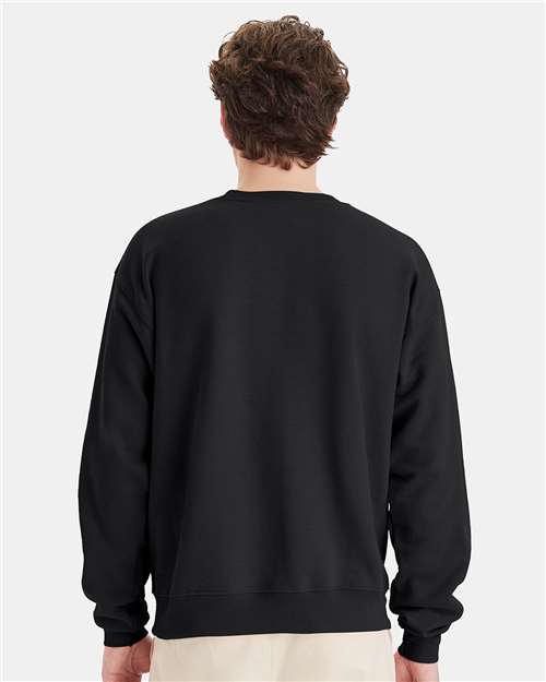 Hanes P160 Black — on model back