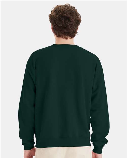 Hanes P160 Deep Forest — on model back