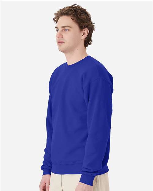 Hanes P160 Deep Royal — on model side