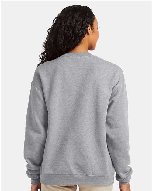 Hanes P160 Light Steel — on model back