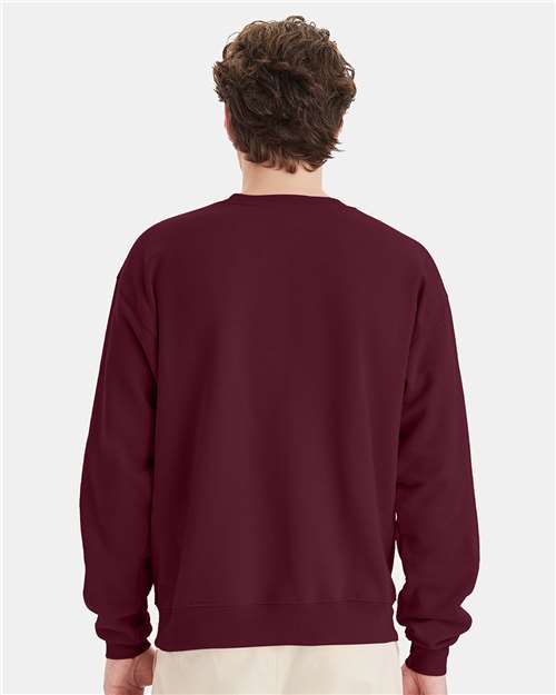 Hanes P160 Maroon — on model back