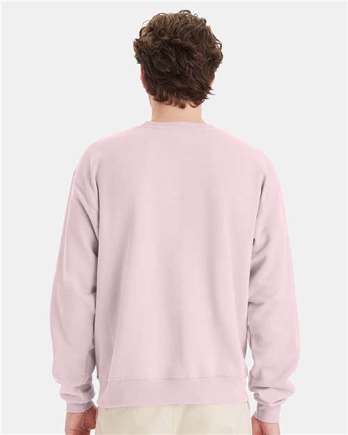 Hanes P160 Pale Pink — on model back