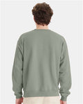 Hanes P160 Stonewashed Green — on model back