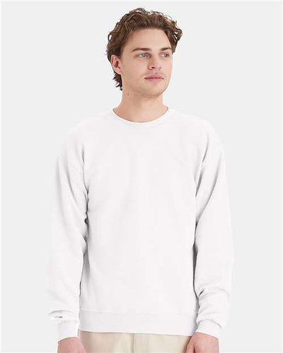 Hanes P160 White — on model front