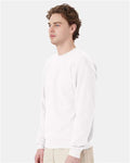 Hanes P160 White — on model side