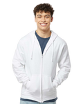 Unisex Fleece Zip Hoodie - White