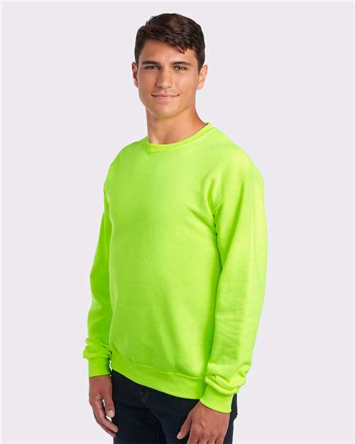 JERZEES 562MR Safety Green — on model side