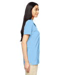 Women's Double Piqué Polo - Light Blue