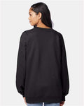 Hanes F260 Black — on model back