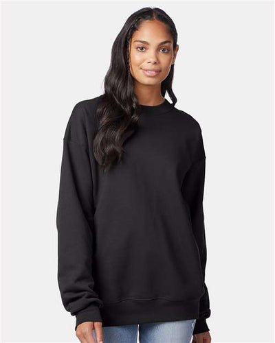 Hanes F260 Black — on model front