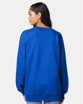 Hanes F260 Deep Royal — on model back