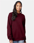 Hanes F260 Maroon — on model front