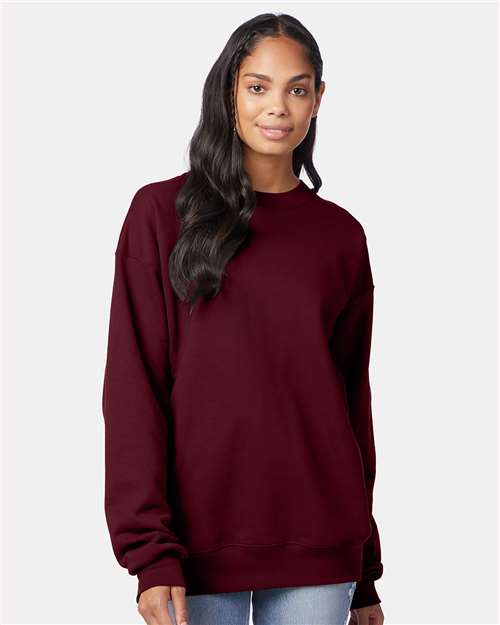 Hanes F260 Maroon — on model front