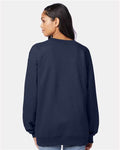 Hanes F260 Navy — on model back