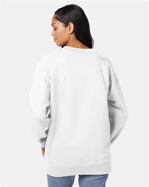 Hanes F260 White — on model back