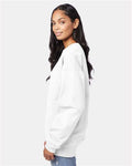 Hanes F260 White — on model side