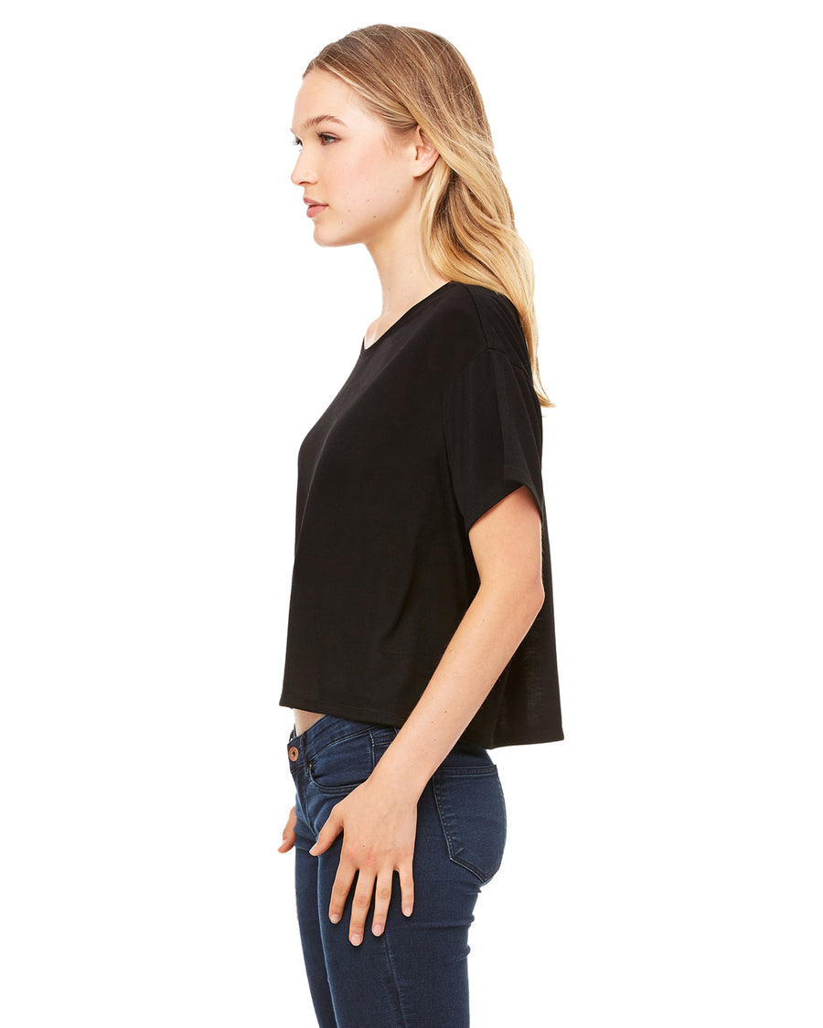 Women's Flowy Boxy T-Shirt - Black