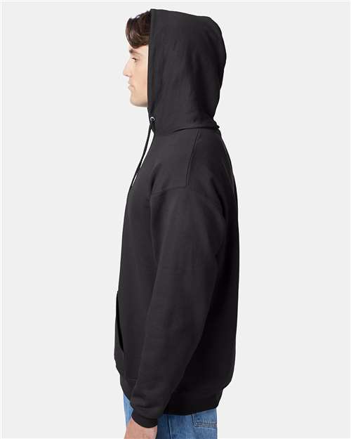 Hanes P170 Black — on model side