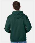 Hanes P170 Deep Forest — on model back