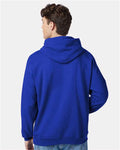 Hanes P170 Deep Royal — on model back