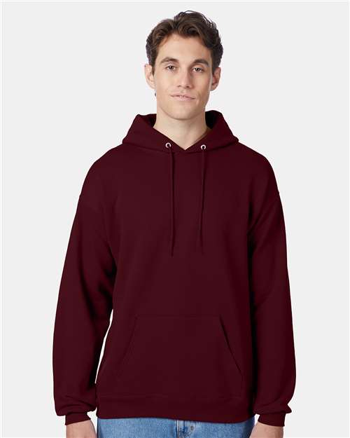 Hanes P170 Maroon — on model front